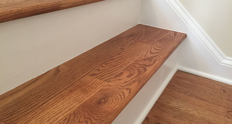 Sanded and finish staircase